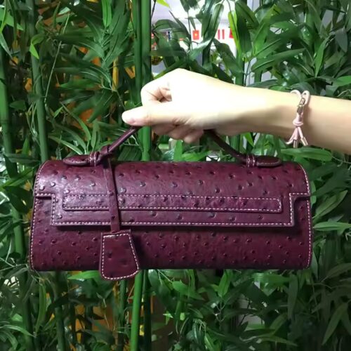 Sac à Main Élégant Motif Autruche – Image 8