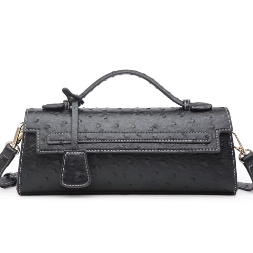 Sac à Main Élégant Motif Autruche – Image 6