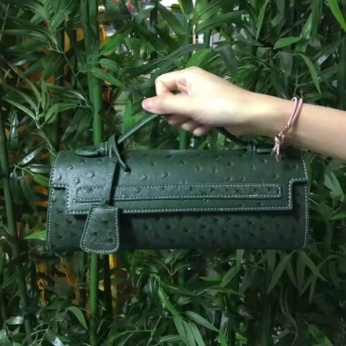 Sac à Main Élégant Motif Autruche – Image 7